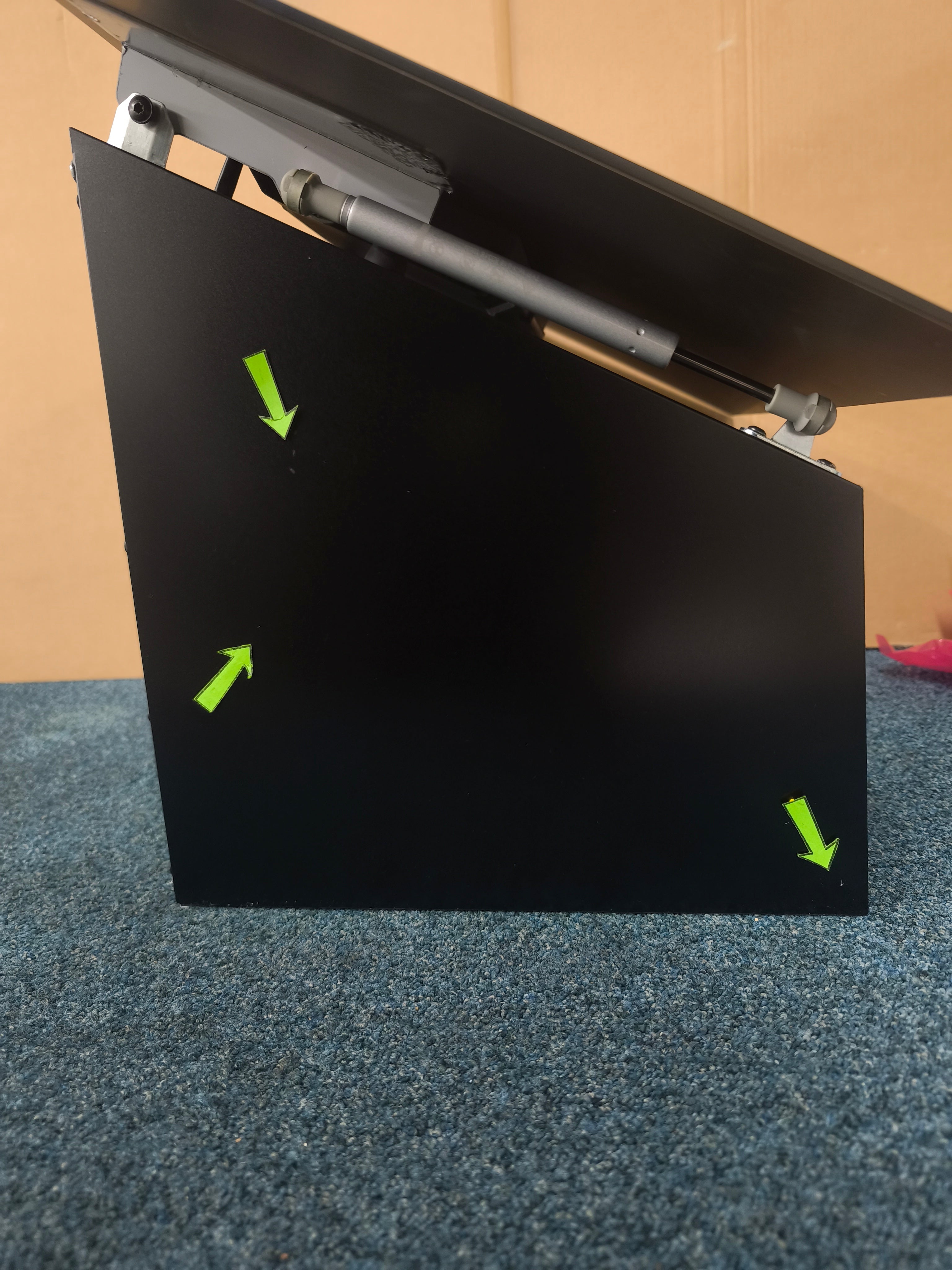AEG DVX5661HB Chimney Hood 60cm Angled in Black GRADE A
