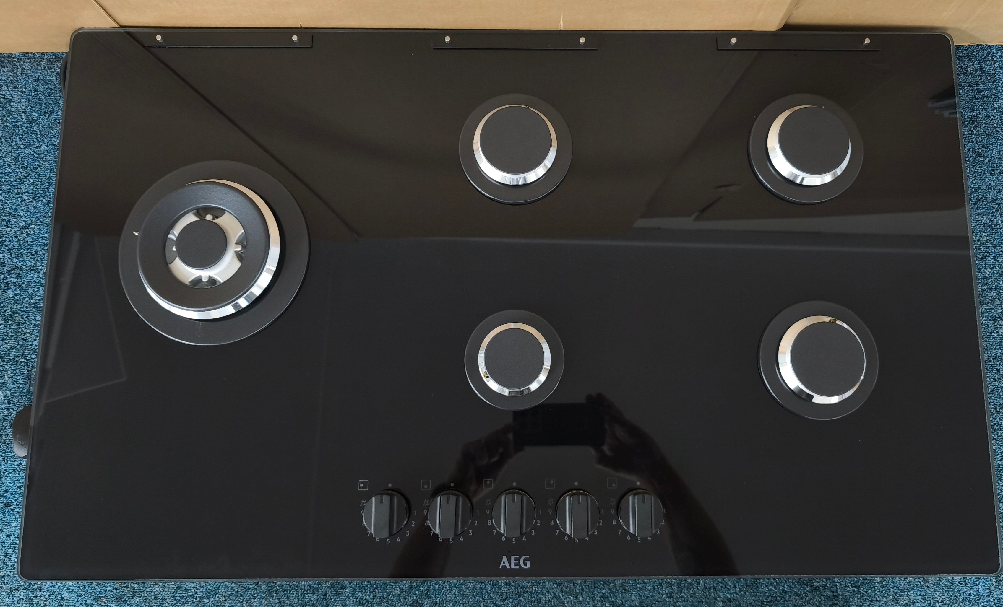 AEG HKB95820NB 86cm Gas Hob In Black GRADE B
