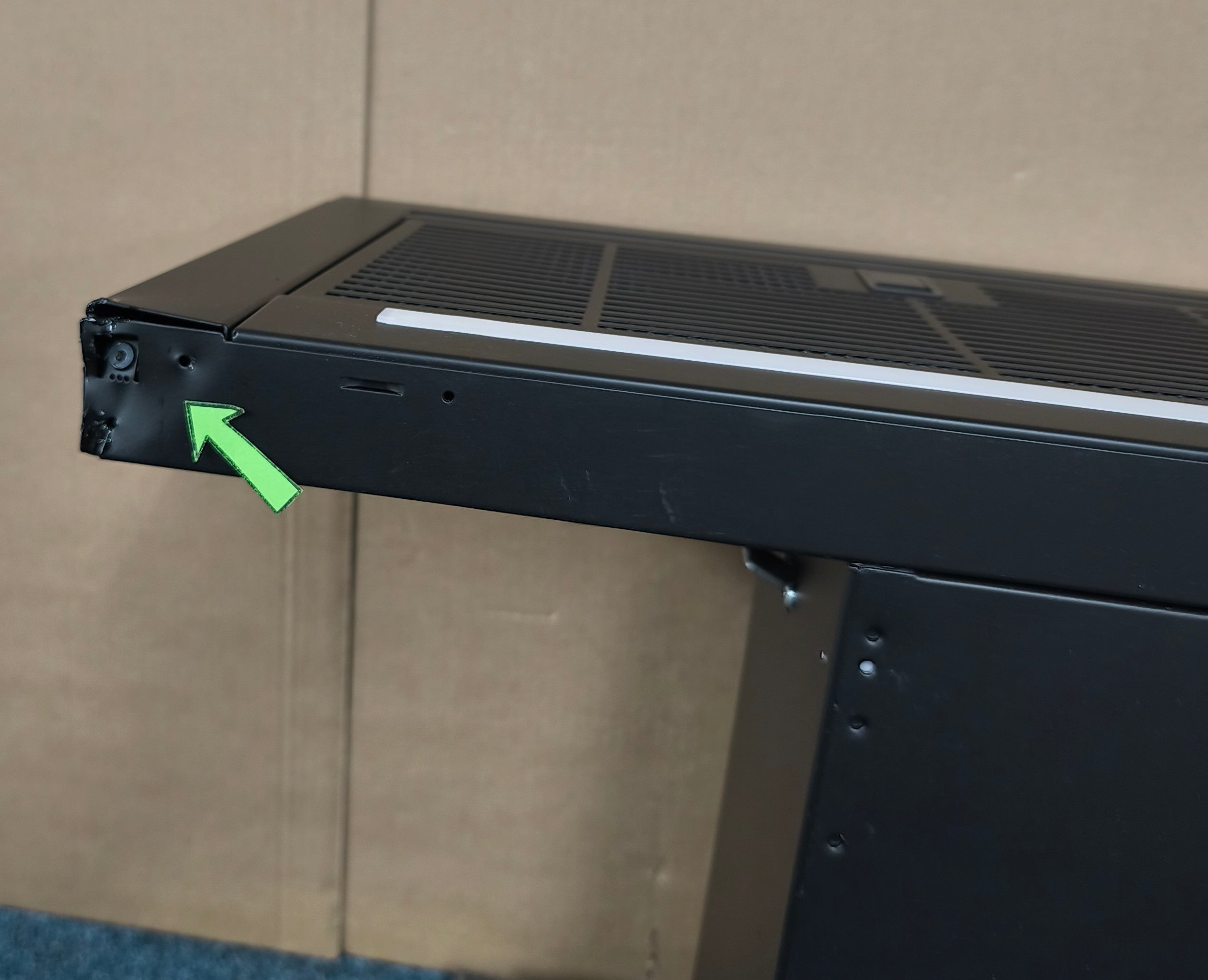 AEG GDP869PB 90cm Integrated Telescopic Hood in Black GRADE A