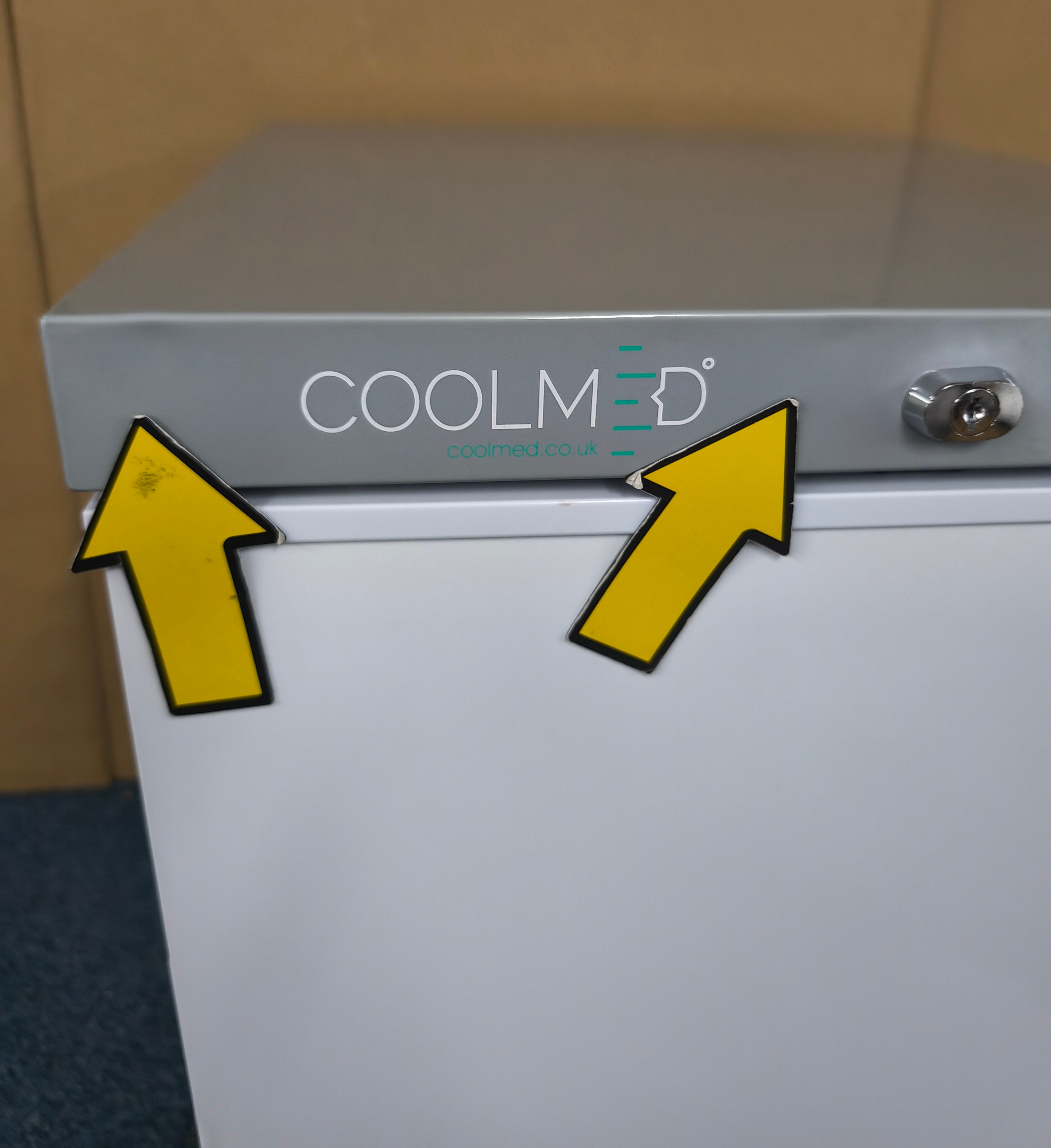 CoolMed CMS29 Pharmacy Fridge 29L Solid Door in White GRADE B