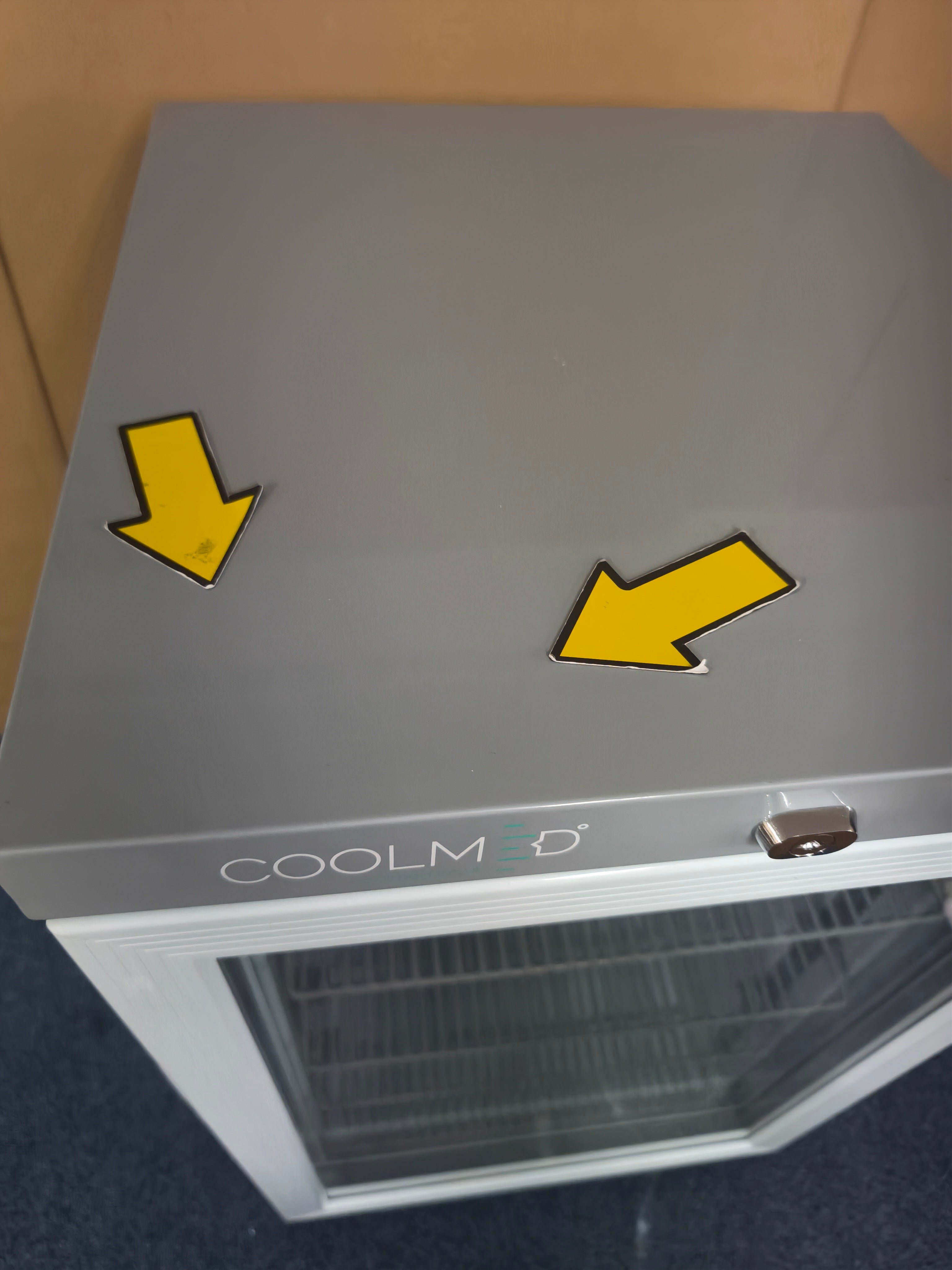 CoolMed CMG59 Pharmacy Refrigerator Glass Door 59L in White GRADE B