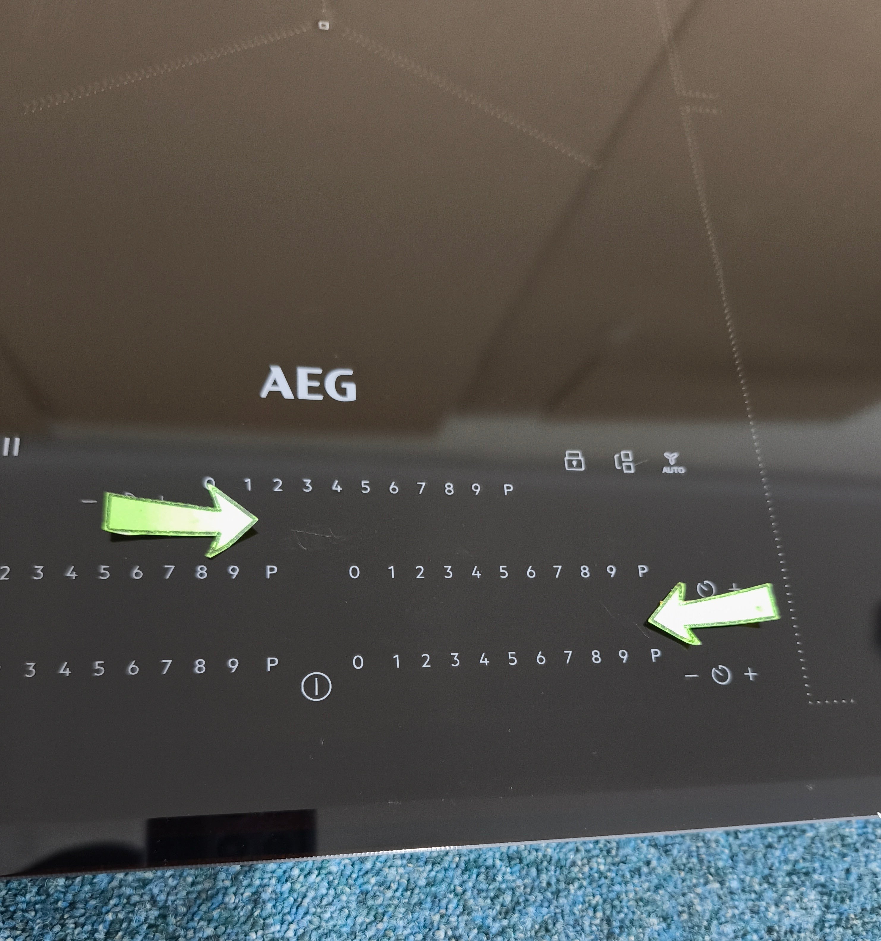 AEG IKE85751FB Induction Hob 5 Zone 78cm Multibridge GRADE A