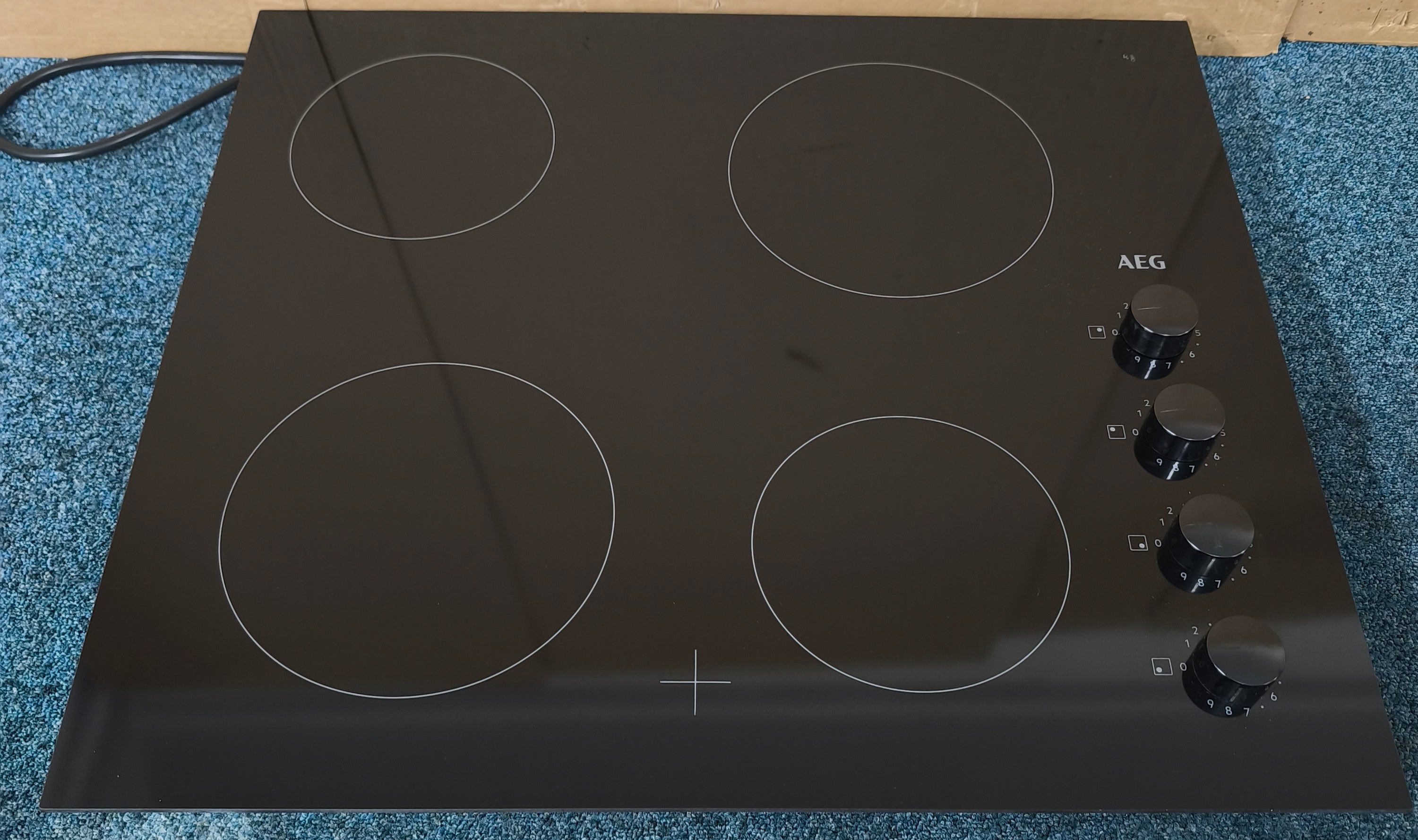 AEG HK614000CB Ceramic Hob 60cm 4 Zone Black GRADE A