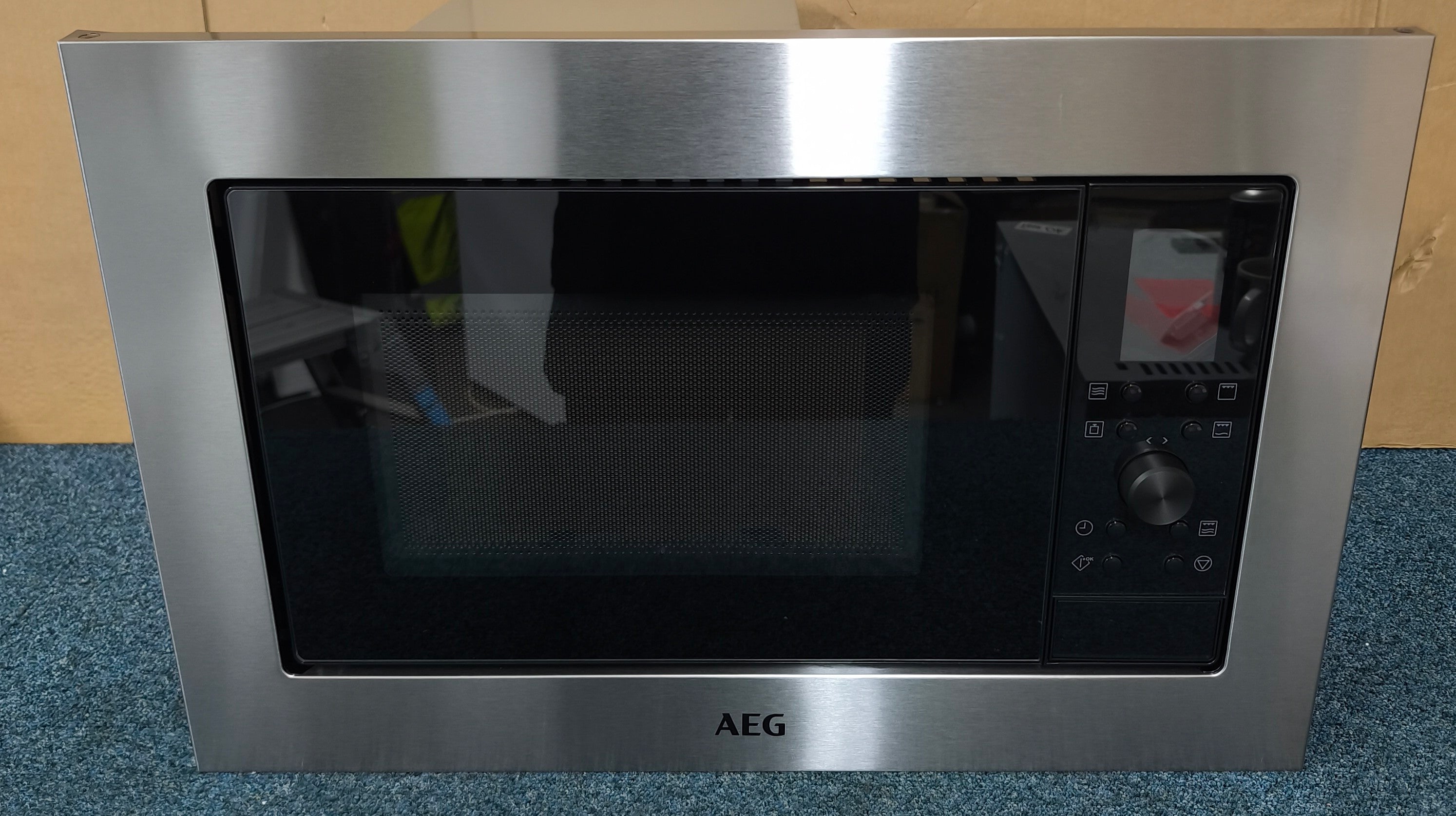 AEG MSE2527DM Integrated Microwave in Black and Stainless Steel GRADE A