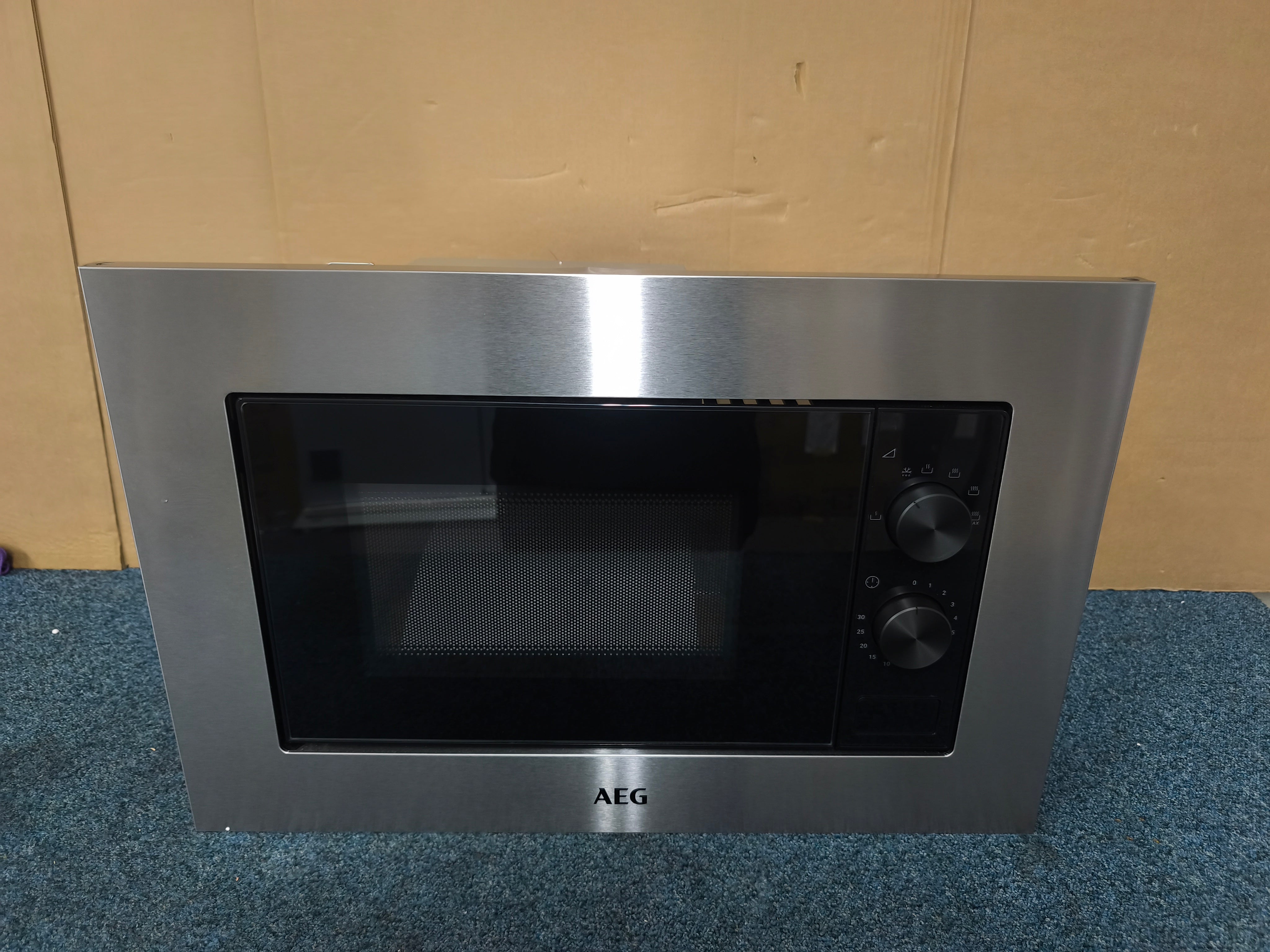 AEG MSE1717SM Integrated Microwave in Black and Stainless Steel GRADE A