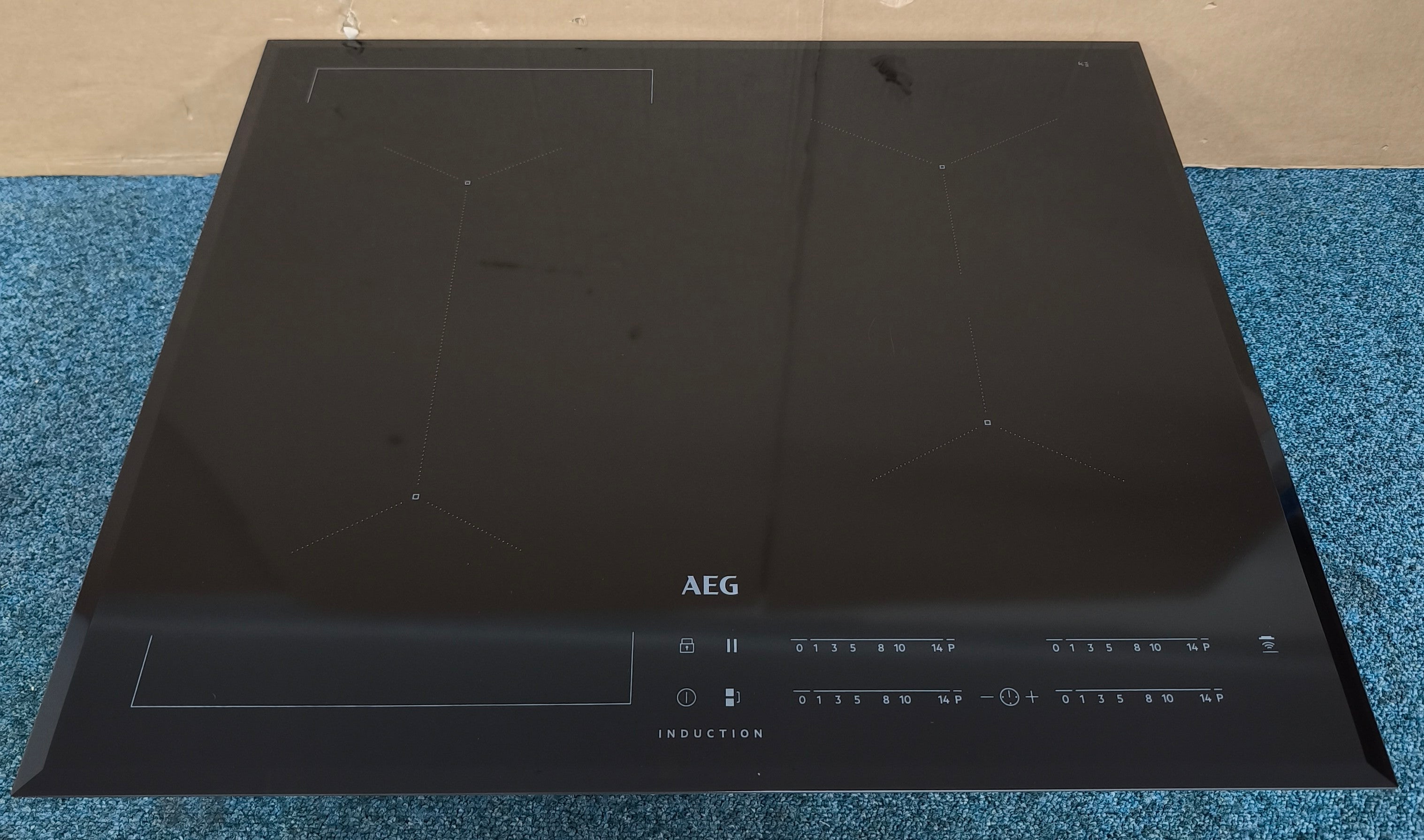 AEG IKE64441FB Induction Hob 4 Zone 60cm with Bridge Black GRADE B