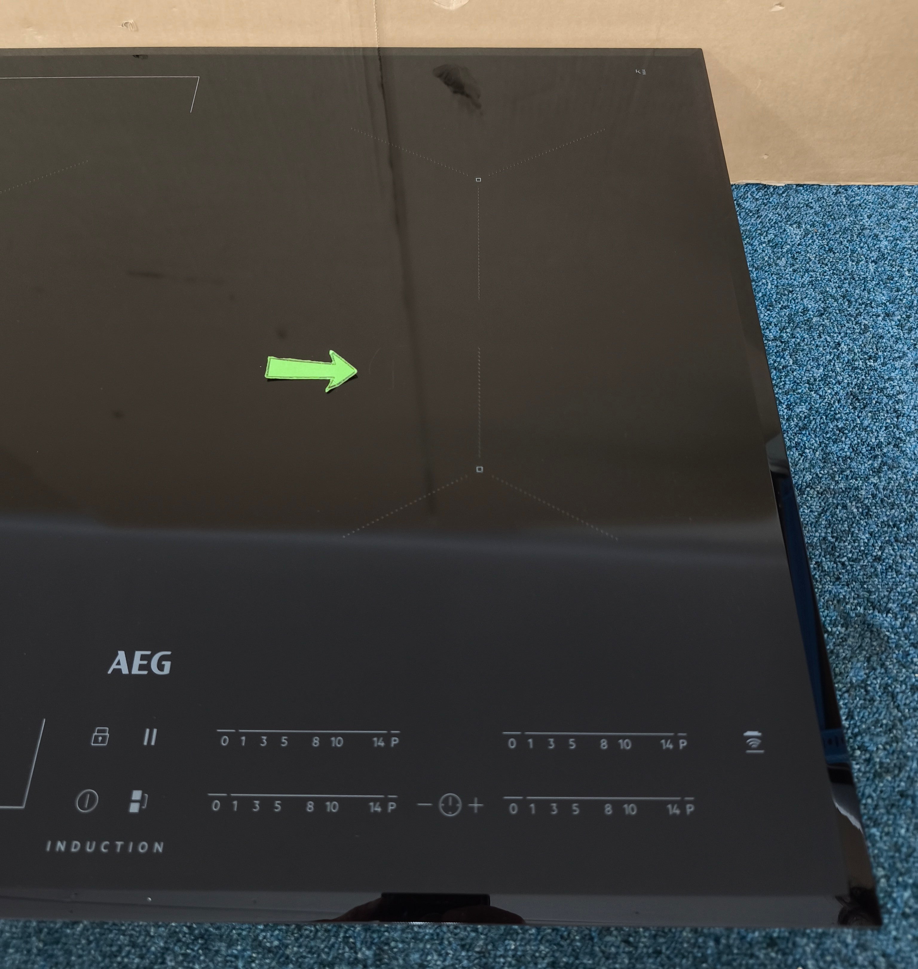 AEG IKE64441FB Induction Hob 4 Zone 60cm with Bridge Black GRADE B