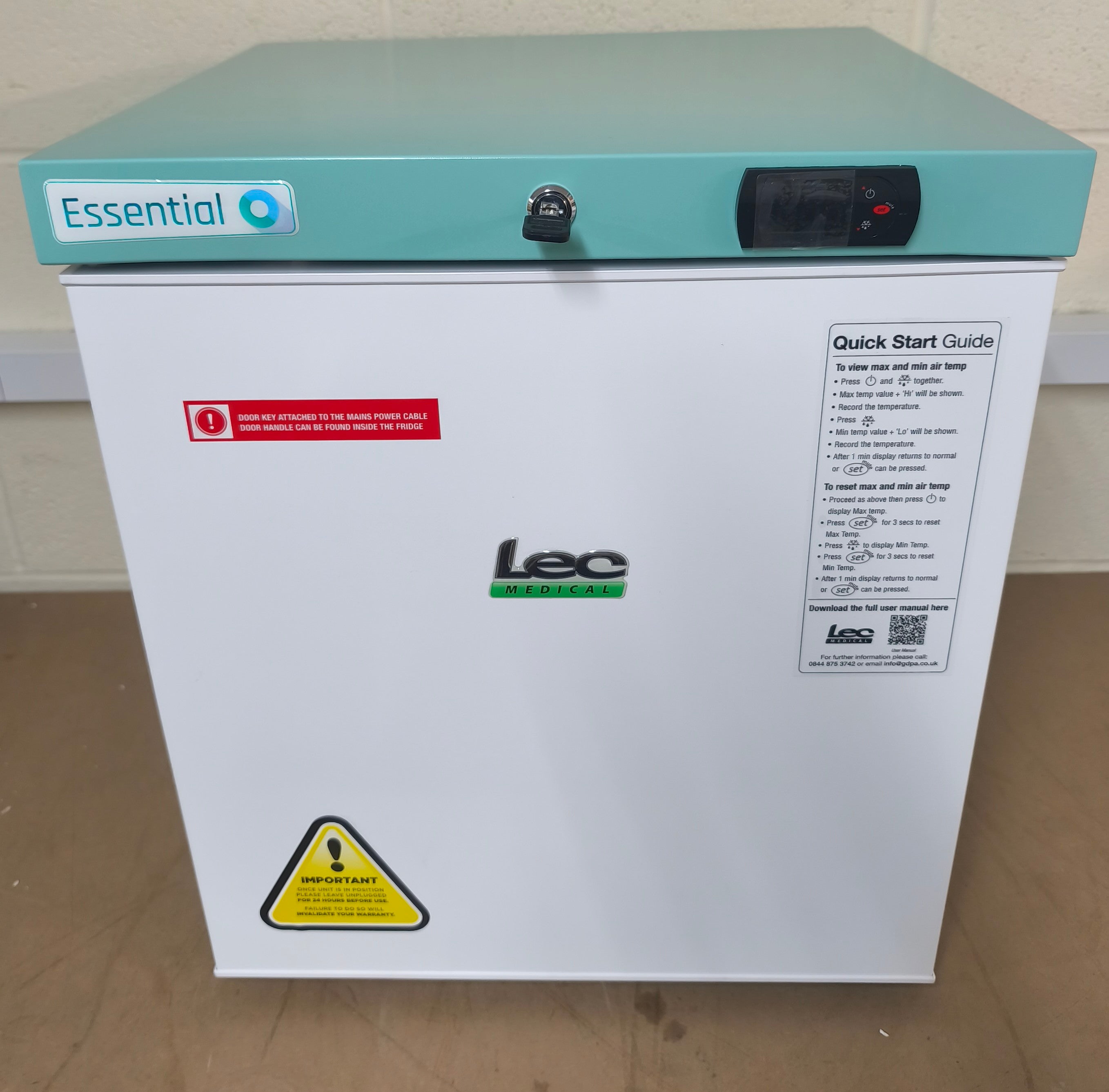 Lec LSFSR47DC Laboratory Refrigerator 47L Countertop White GRADE B
