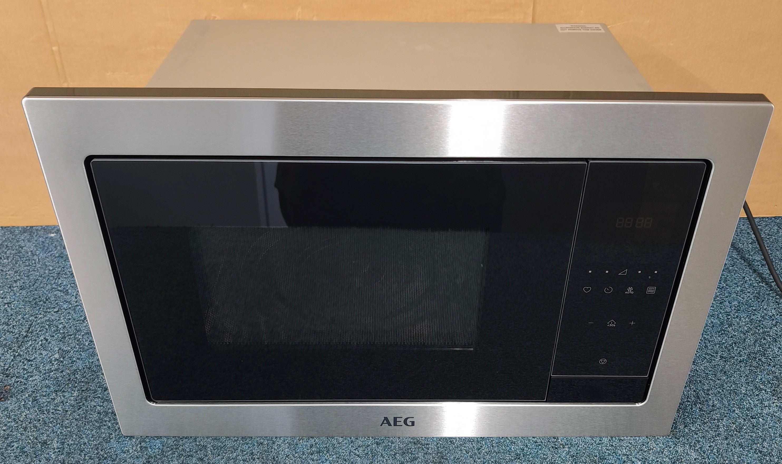AEG MSE2547DBM Integrated Microwave in Black and Stainless Steel GRADE A
