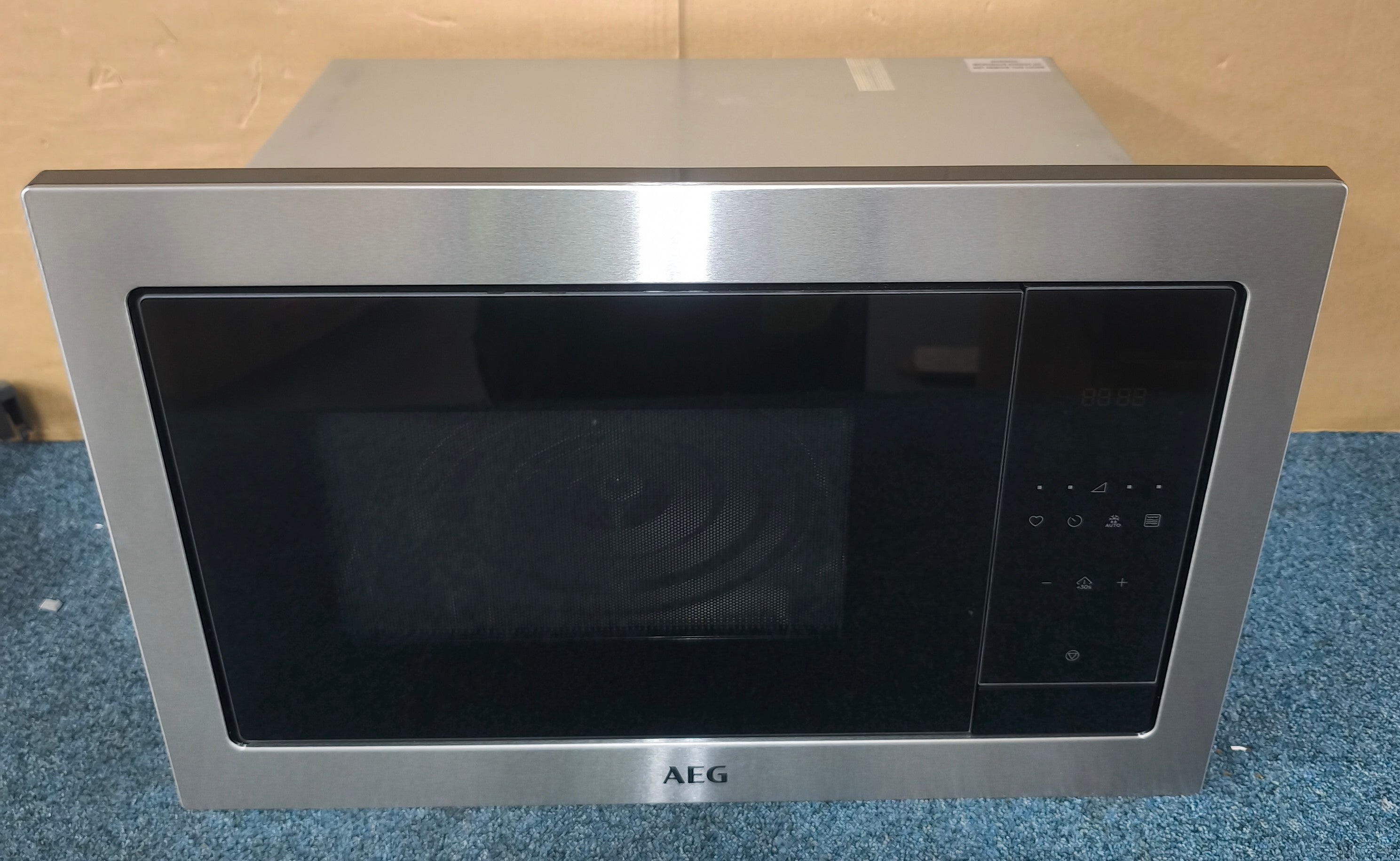 AEG MSE2547DBM Integrated Microwave in Black and Stainless Steel GRADE A