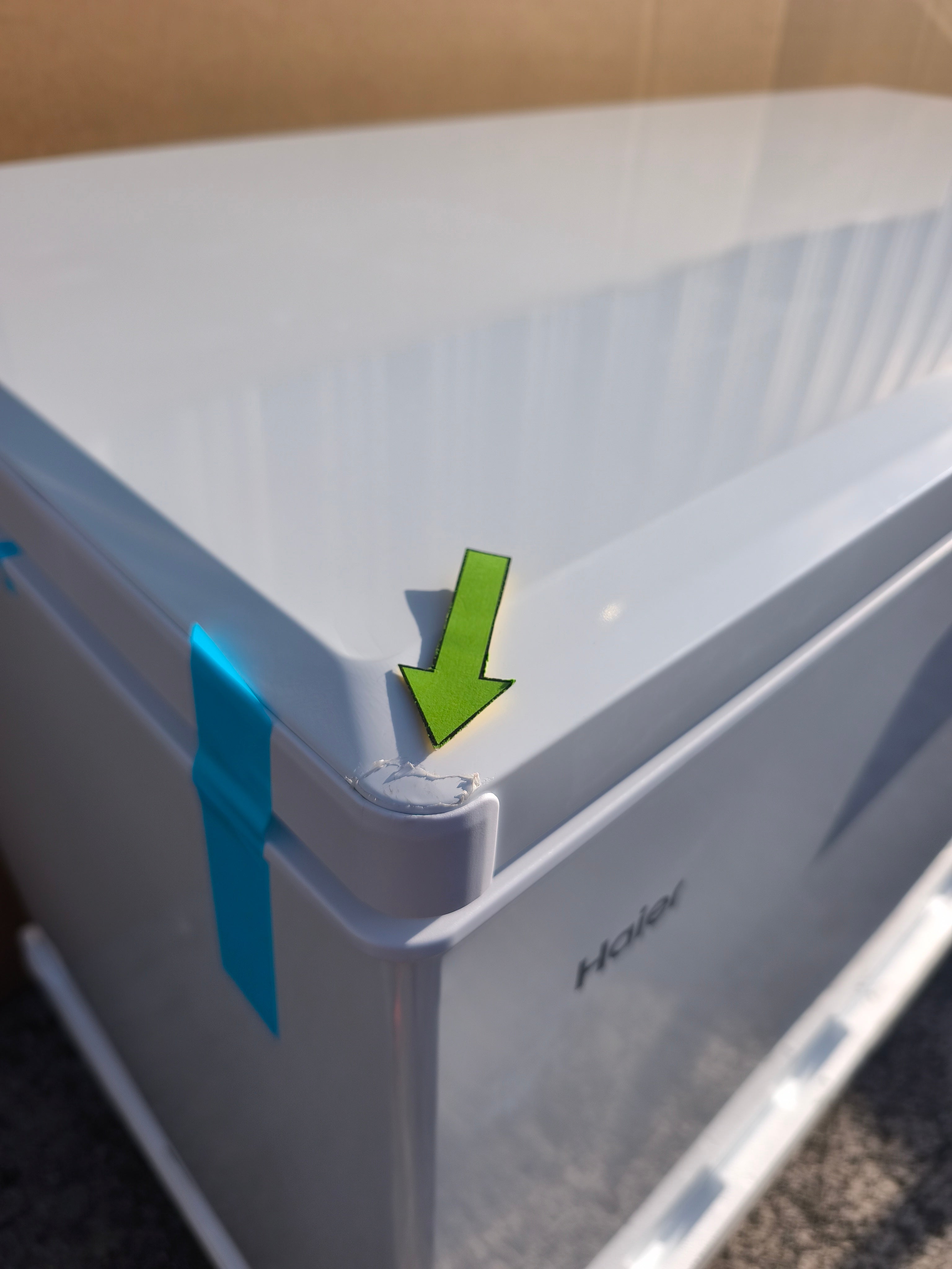Haier HCE519EK 504 Litres Chest Freezer in White GRADE A