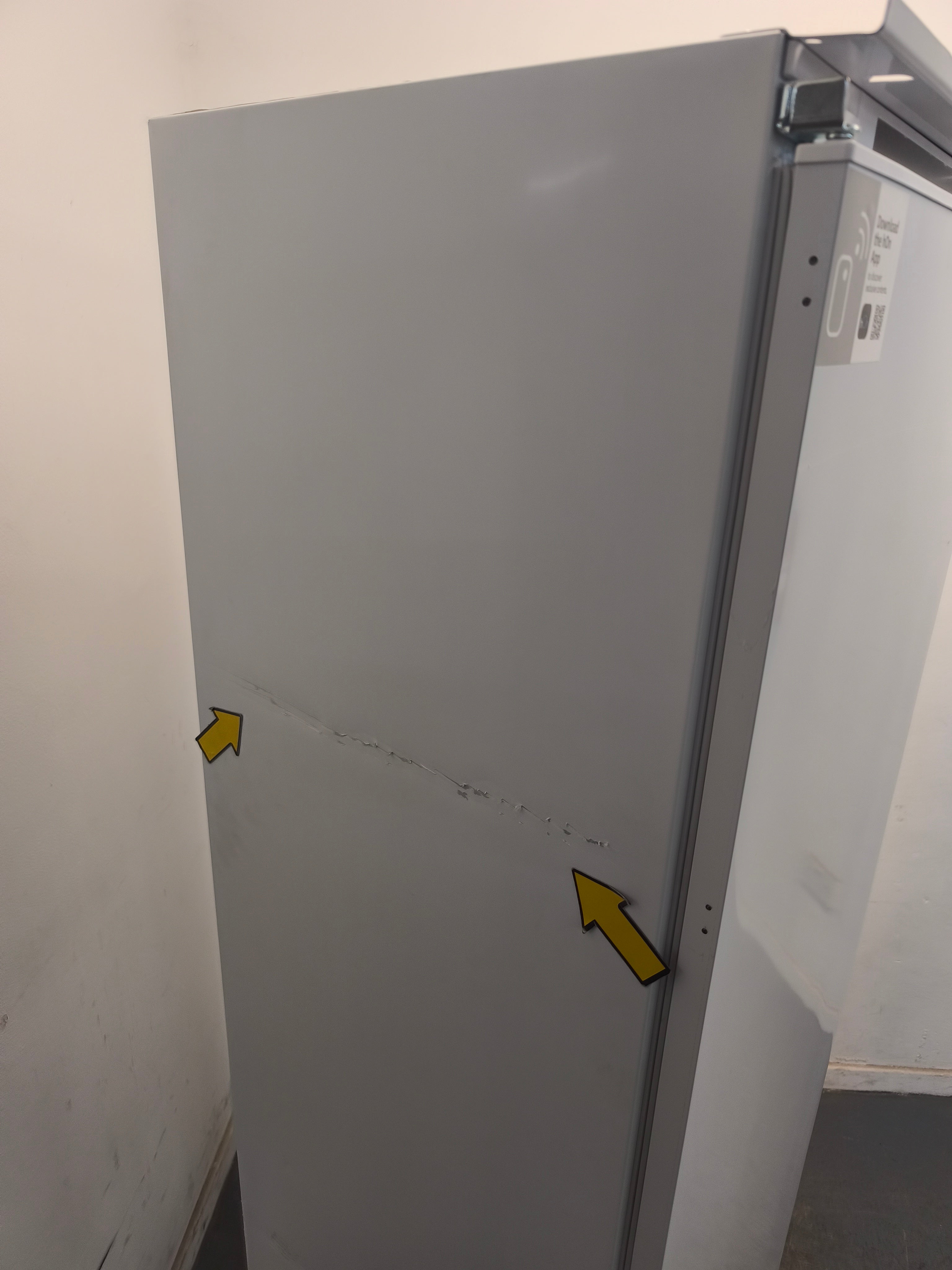 Haier HAUN518EWK Tall Fully Integrated No Frost Freezer Sliding Hinge GRADE A