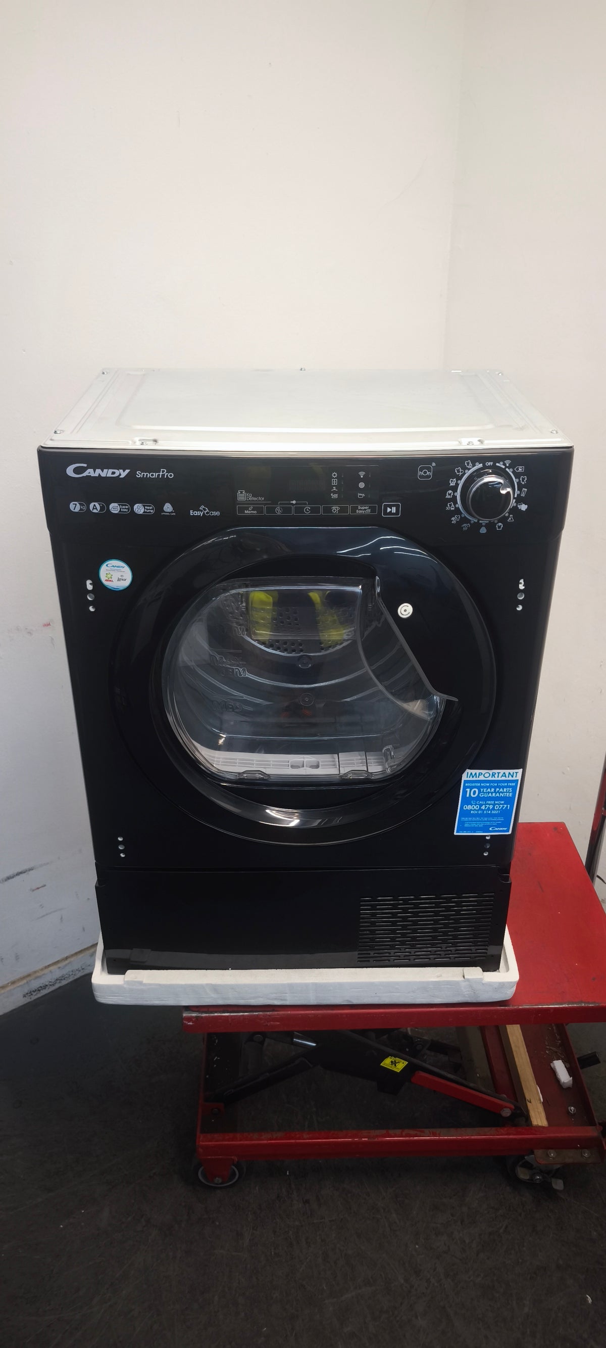Candy BKTDH7A1TCEB-80 Integrated Heat Pump Tumble Dryer Black GRADE A