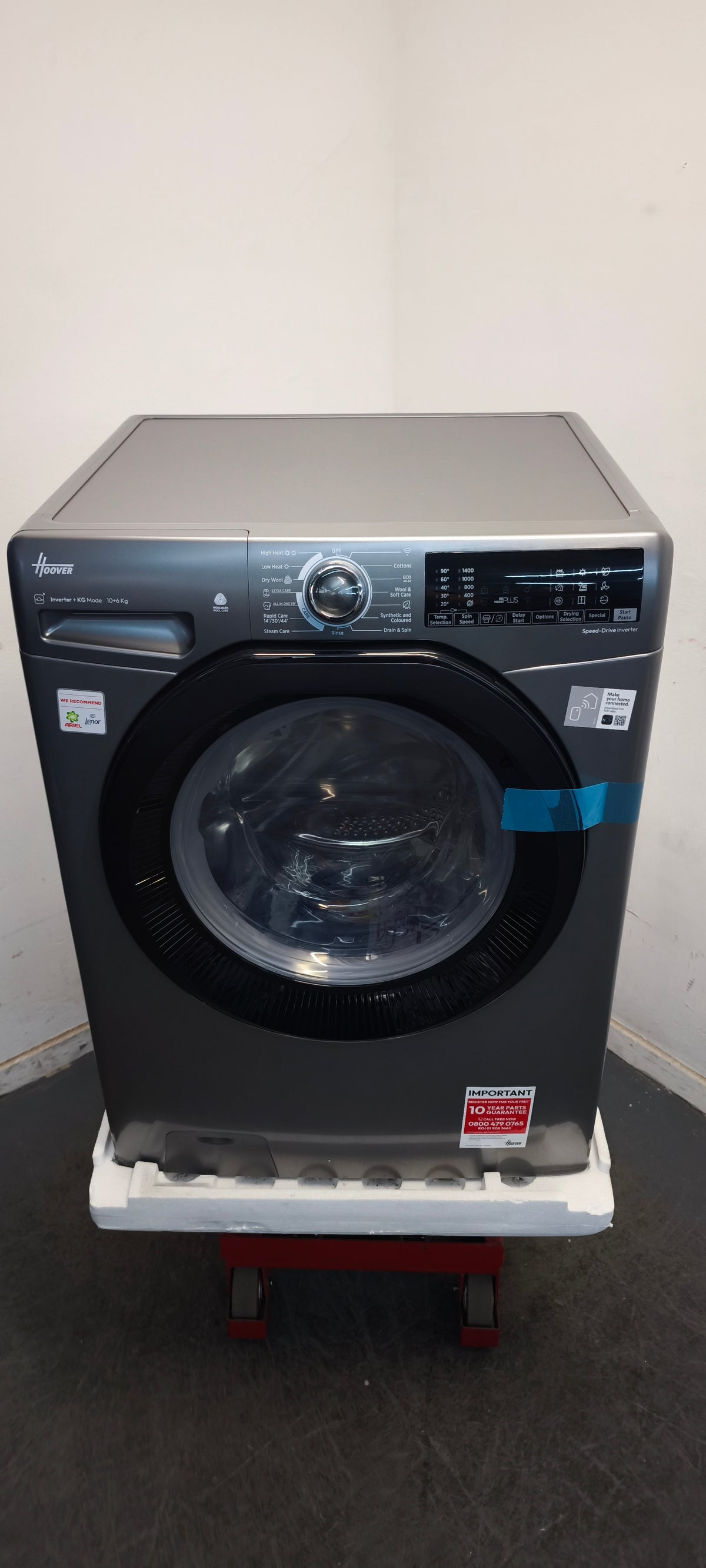 Hoover H3DPS41066TABR80 10kg + 6kg 1400rpm Washer Dryer Graphite GRADE A