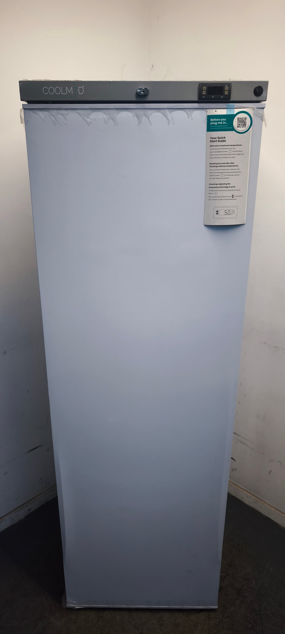 CoolMed CMS400 Pharmacy Fridge 408L Solid Door in White EX-DISPLAY