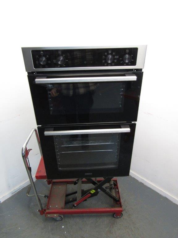 Zanussi ZKCNA4X1 Double Oven Built in Electric in Stainless Steel GRADE B