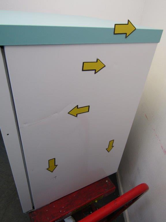 Lec PPGR158UK Under counter Control Plus Glass Door Refrigerator 158L GRADE B