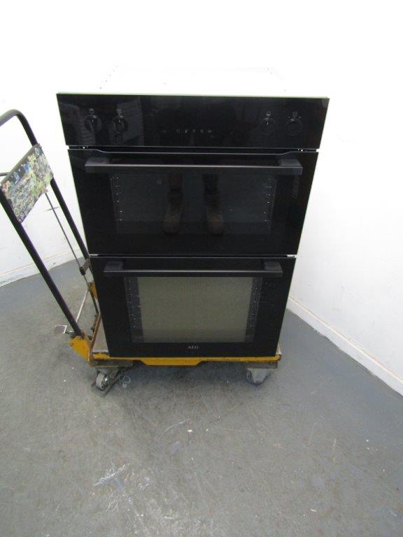 AEG DCE531160B Double Oven Electric Built In Black GRADE A
