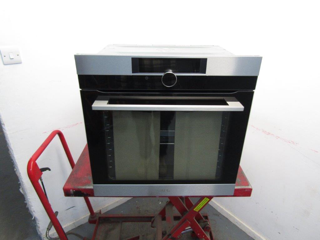 AEG BPK948330M Single Oven Built In Electric Pyrolytic Stainless Steel GRADE A