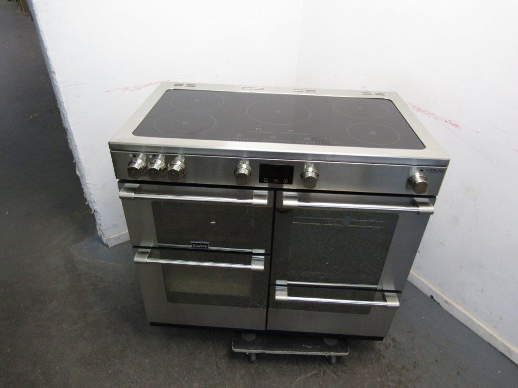 Stoves Sterling Deluxe D1000EI TCH Range 100cm Induction Stainless Steel GRADE B