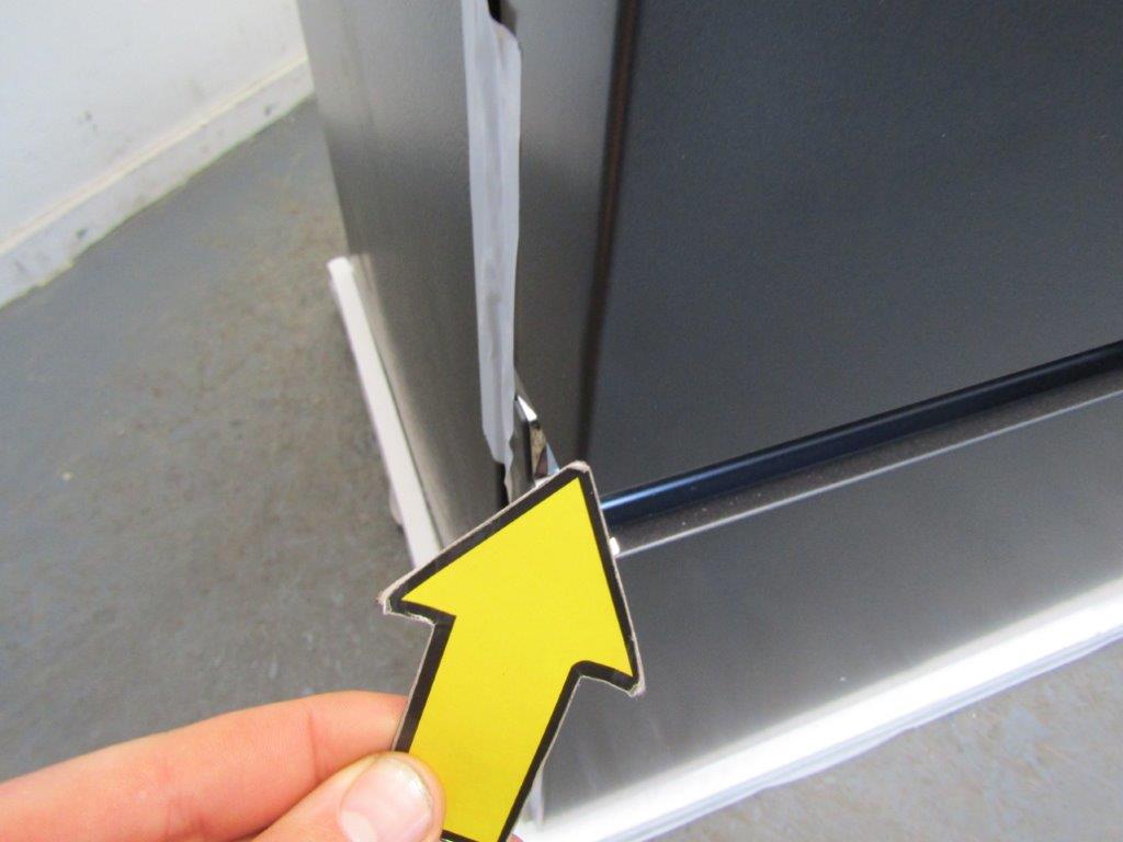 Haier HFR5719EWPB 4 Door Fridge Freezer in Slate Black with Water GRADE B