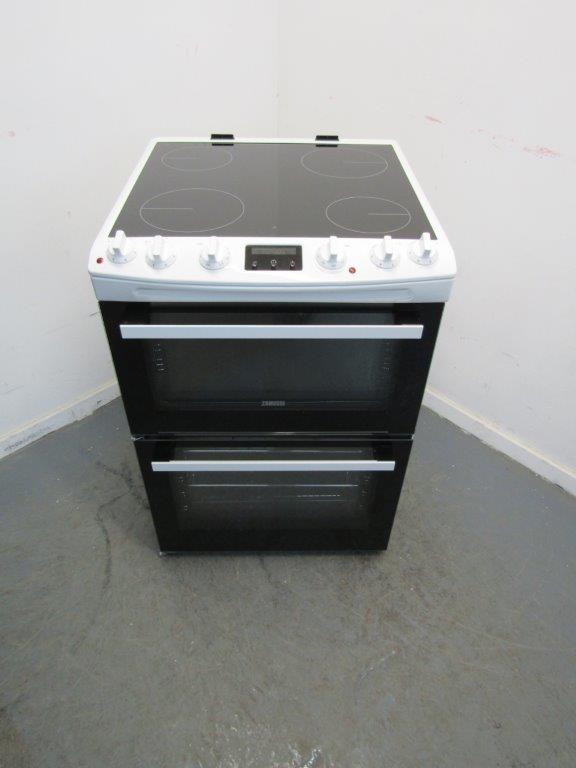 Zanussi ZCV66250WA Electric Cooker 60cm with Ceramic Hob in White GRADE B