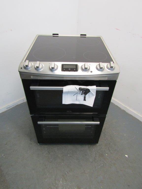 AEG CCX6540ACM Ceramic Cooker 60cm in Stainless Steel Grade A