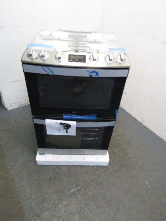 AEG CKB6541ACM Cooker Dual Fuel 60cm in Stainless Steel GRADE A