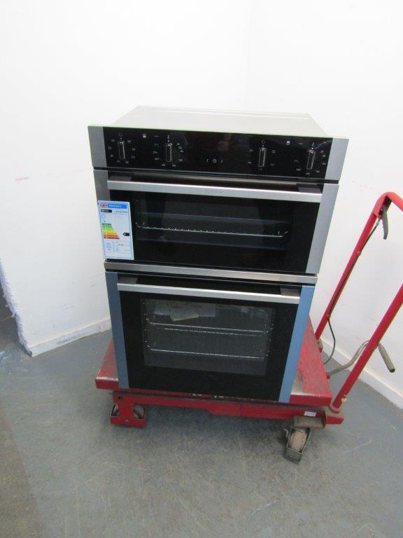 Neff U1ACE2HN0B Double Oven Electric Built In Black & Stainless Steel GRADE A