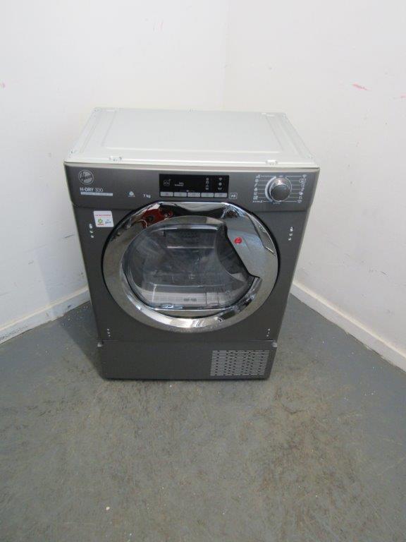 Hoover BATDH7A1TCER-80 Tumble Dryer 7kg Heat Pump Integrated Anthracite GRADE A