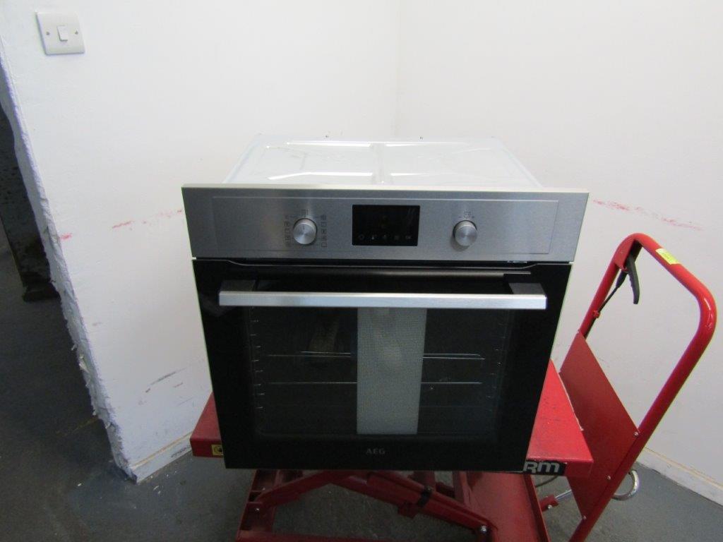 AEG BPX535061M Single Oven Electric Built in Pyrolytic Stainless Steel GRADE A