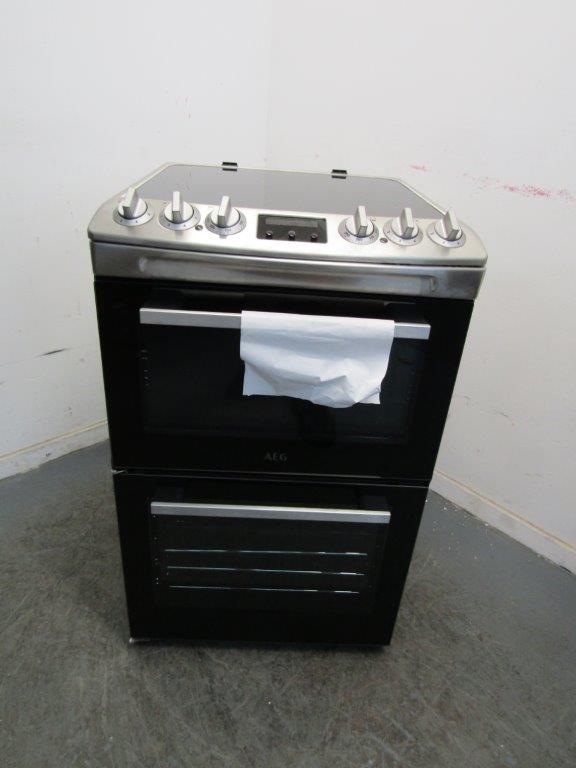 AEG CCX1530ACM Electric Cooker 55cm Ceramic Stainless Steel GRADE A