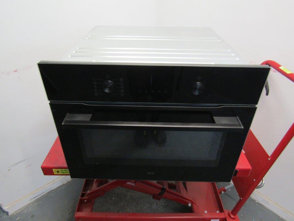AEG OK6NK40K Built In Combination Microwave Oven in Black GRADE A