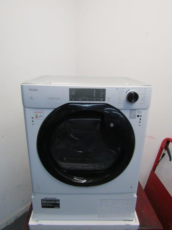 Haier HDBIH7A2TBEX Fully Integrated 7kg Heat Pump Dryer in White GRADE B