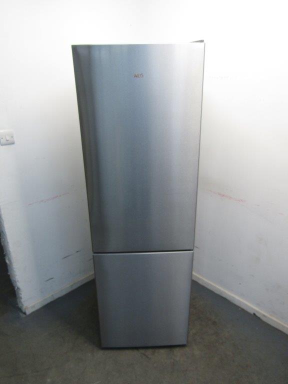 AEG RCB632E2MX 60cm Frost Free Fridge Freezer in Stainless Steel REFURBISHED