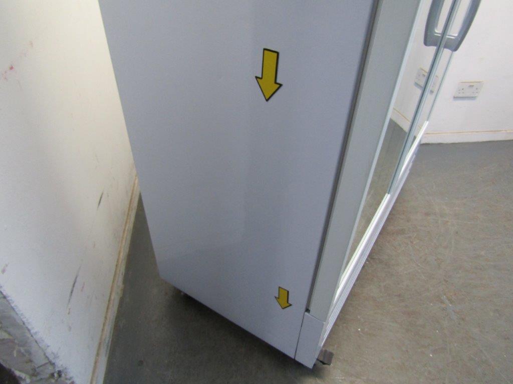 CoolMed CMG500 Pharmacy Refrigerator Double Glass Door 500L in White GRADE A