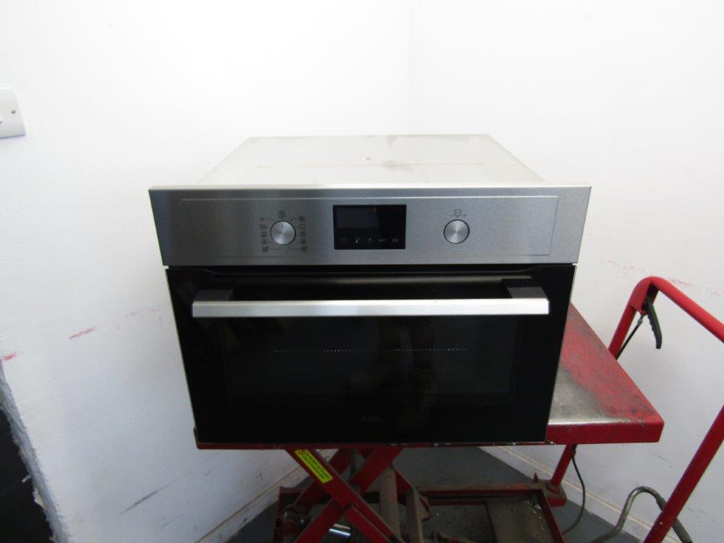 AEG KMK365060M 8000 Combi Integrated Microwave Oven Stainless Steel GRADE B