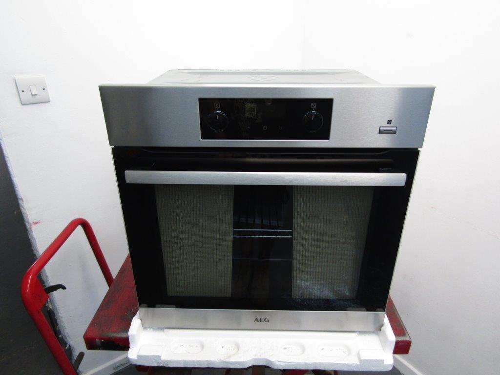 AEG BES355010M Single Oven Steambake in Stainless Steel GRADE A