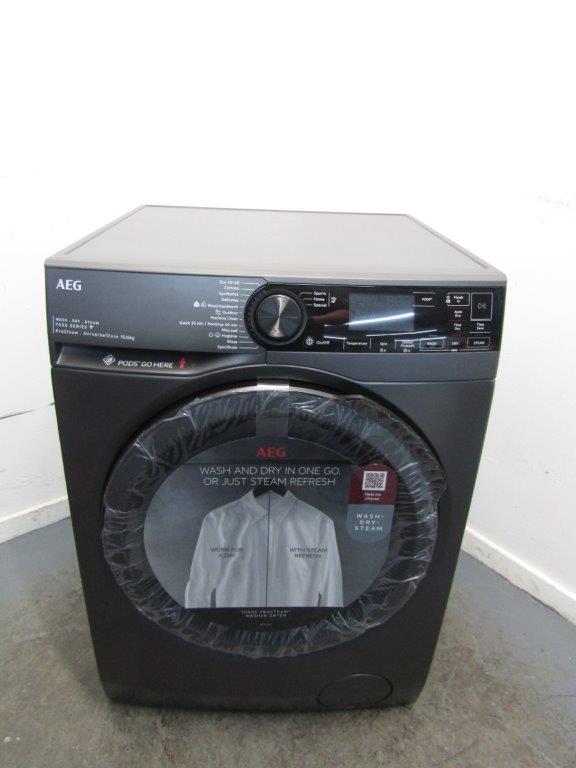 AEG LWR7416U6UD Washer Dryer 10kg 6kg 1600 rpm Black GRADE A