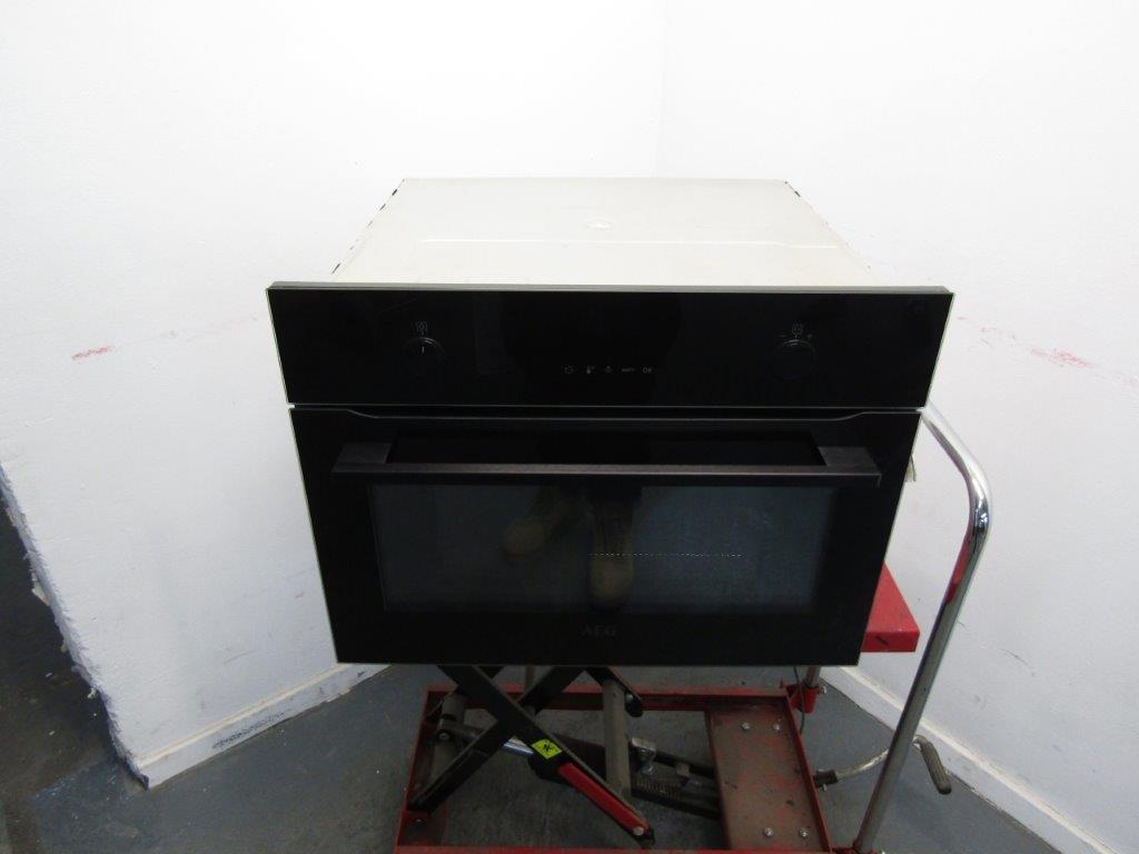 AEG KMK565060B Microwave Oven Combi Built In Black GRADE A
