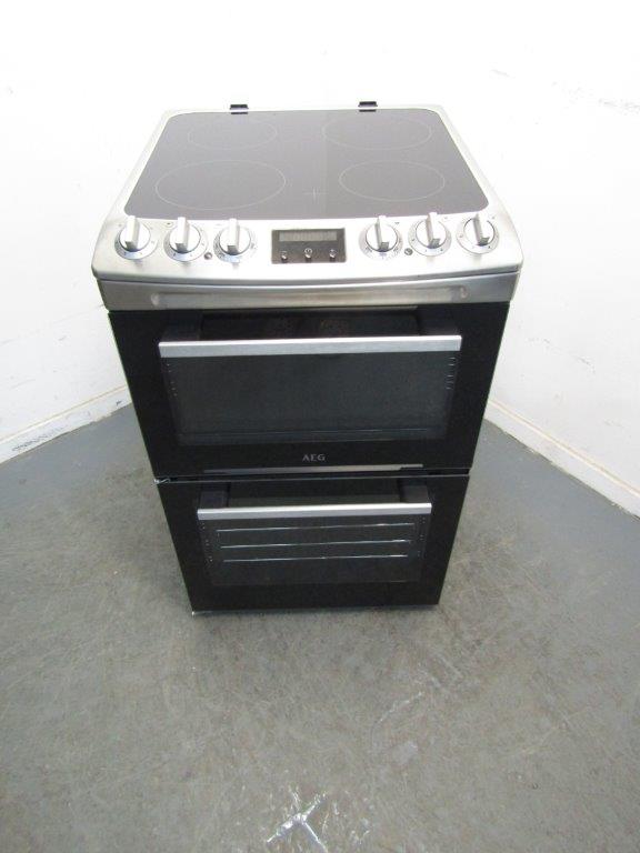 AEG CCX1530ACM Electric Cooker 55cm Ceramic Stainless Steel GRADE B