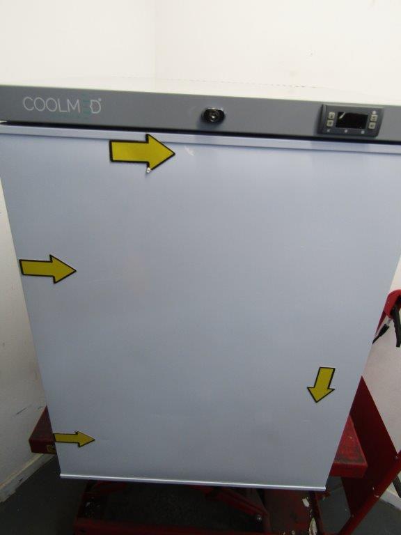 CoolMed CMS125 Pharmacy Fridge 125L Solid Door in White GRADE B