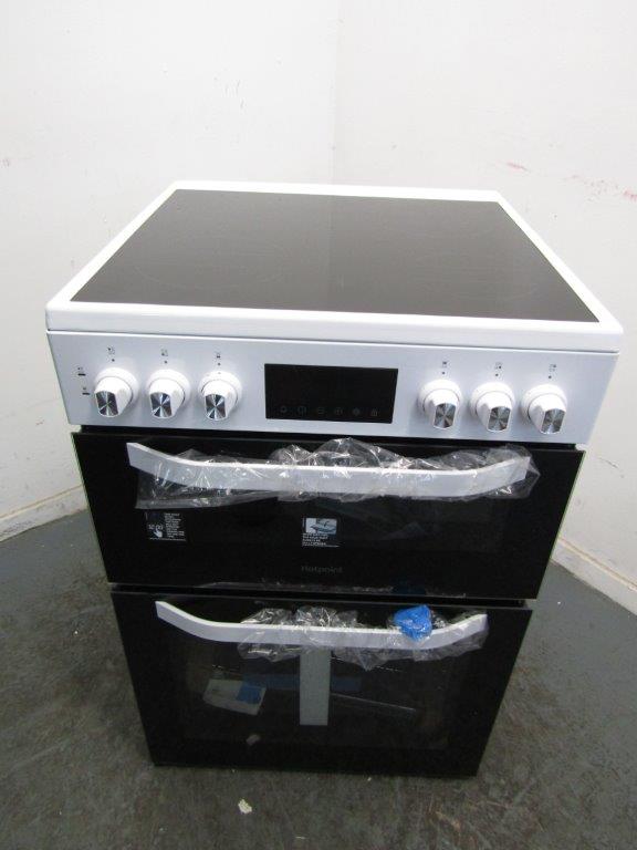 Hotpoint HTE6VDCW Electric Cooker 60cm Induction Hob White GRADE B