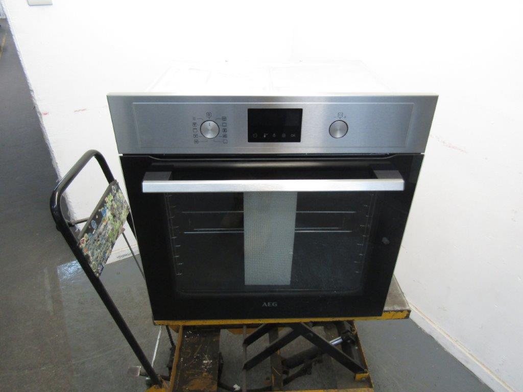 AEG BPX535061M Single Oven Electric Built in Pyrolytic Stainless Steel GRADE A