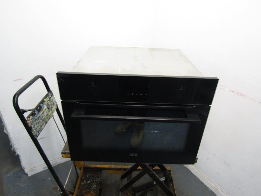 AEG KMK565060B Microwave Oven Combi Built In Black GRADE A