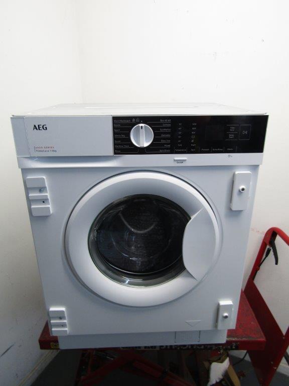 AEG LFX6G8434BI Washing Machine Integrated 8kg 1400rpm in White GRADE B