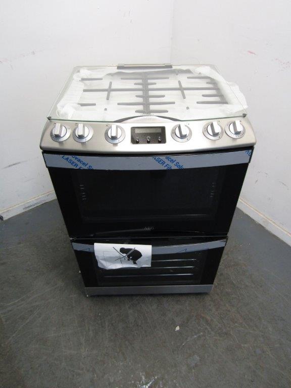 AEG CGB6131ACM Gas Cooker 60cm Double Oven Electric Grill Stainless Steel GRADE B
