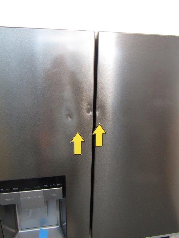 Haier HCR7918EIMP American 4 Door Fridge Freezer Platinum Inox GRADE B