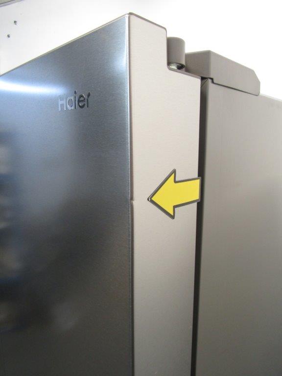 Haier HCR7918EIMP American 4 Door Fridge Freezer Platinum Inox GRADE B