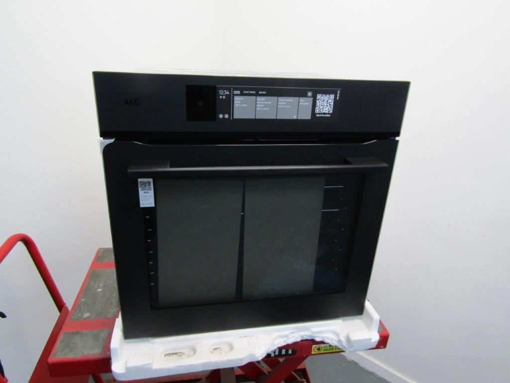AEG NBT9P831AT ProAssist Pyrolytic Single Oven in Matt Black GRADE A